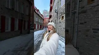Winter in Quebec City ❄️🏰🇨🇦 #quebec #canada #quebeccity #travelcanada