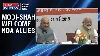 PM Narendra Modi and BJP Chief Amit Shah attend BJP's cabinet meeting in Delhi