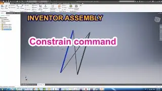 CONTRAINS Command in INVENTOR ASSEMBLY 3D - Inventor Tutorial