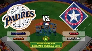 WE ARE THE CHAMPIONS! | Backyard Baseball 2001 World Series Game 3|Texas Rangers VS San Diego Padres