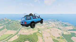 BeamNG.Drive - 1000 MPH Instant Boost: Who Goes Farthest? #32