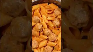 Pasta with Meatballs | Easy Dinner Recipe #shorts