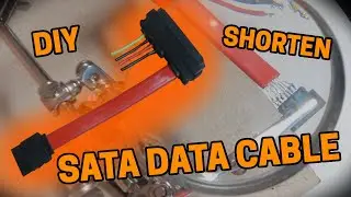 DIY How to shorten sata data cable