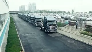 China exports 100 intelligent heavy-duty trucks to Kazakhstan