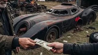 Unbelievable Barn Find! Restoring the Rusty Batmobile 1989 Black & Red | Full ASMR Car Restoration