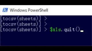 Convert Excel(multiple sheets) to CSV using powershell.