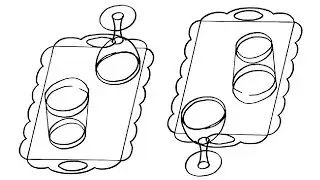 Up OR Down Glasses ? Upside Down Optical Illusion Drawing Trick Satisfying Video
