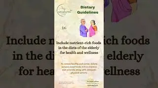 Dietary Guideline 16, #diet #food #health #nutrientrichfoods #wellness #oldage #vitamin #minerals