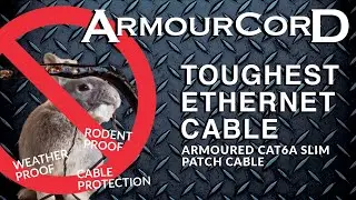 ArmourCord&reg; ARMOURED CAT-6A UFTP Ultra Slim Ethernet Cable