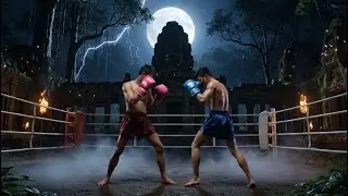 THE NIGHT SCENE FIGHT AT THE TEMPLE | BOXING FIGHT 
