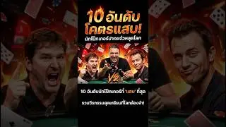 10 อันดับนักโป๊กเกอร์ที่แสบที่สุด #poker #นักโป๊กเกอร์ #ล่าสุด