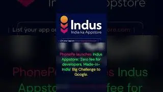 Indus App Store By Phone Pe #phonepe #payment #indus #indiaappstore #tech  #india #indianews #store