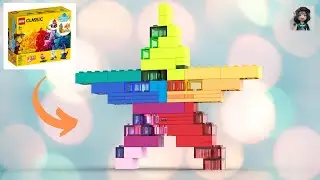 RAINBOW STAR Lego classic 11013 ideas How to build