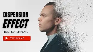Dispersion Photo Effect - Photoshop PSD Template Free