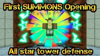 All Star Tower Defense First SUMMONS Opening