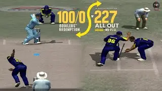 India vs Sri Lanka | 100/0 to 227 All Out - Sri Lanka Bowlers' Redemption EA Cricket 2007 Gameplay