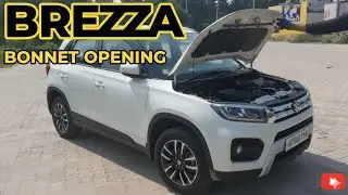 How to Open Car 😍Bonnet of Any Car❤️&zwj;🔥! Maruti Suzuki Breeza