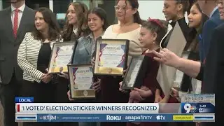 'I voted' election stickers recognized by County