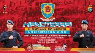 Pertama Kali! Hipnoterapi Massal dan Bansos Brimob Polda Sulteng