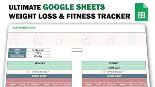 Create a Weight Loss Tracker in Google Sheets  - #weightloss #weightlossjourney