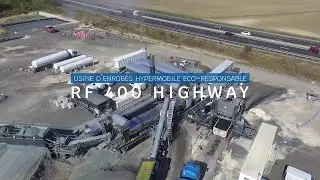 RF400 HIGHWAY | Montage complet de l'usine d'enrobés hypermobile ECO-responsable