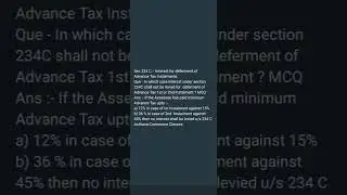 Advance Tax Revision Short Notes #cafinal #cafinaldt #cainter #cainterdt #cafinaldirecttax #csinter