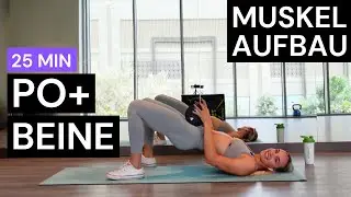 25 MIN Kurzhantel Beine Po Training Zuhause für Frauen