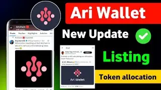 Ari Wallet New Update || Ari Wallet Listing Token Allocation || Ari Chain New Update