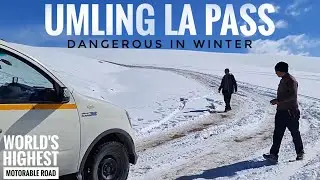 Conquering Umling La Pass in Winter - World's Highest Motorable Road | Difficulties we Faced
