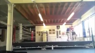 Super Bantam Stephen Smith sparring vs Welterweight short clip 2