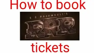 How to book RRR Movie Tickets ???