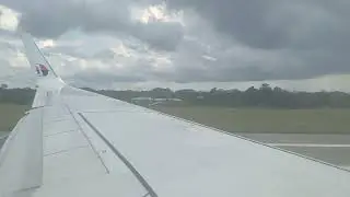 Malaysia Airlines B737-800 taking off. 