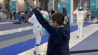 Jade’s fencing journey: WJCC Wuxi DE match sudden death point 
