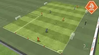 Rinus | 4 tegen 3 met 4 doeltjes (aanvallen)