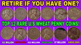 Unbelievable Coin Values 😲 Top 12 Rare Lincoln Wheat Pennies Worth Life-Changing Money in Dollars!