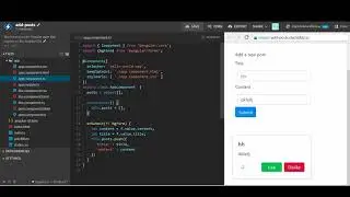 Angular: Form to add new post