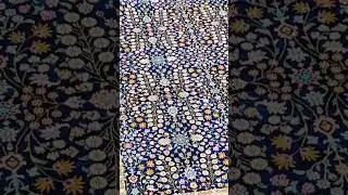 6x9ft Seven Hill flowers design handmade silk rug is amazing.