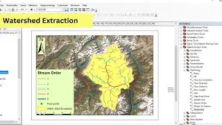 Watershed delineation in arcgis | stream order extraction
