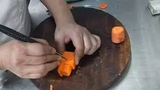 Vegetable toy train 🚂🚂 carving 