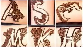 Alphabet Mehndi Design   A E H K M S Mehndi Design   A to Z Letter Tattoo Design&rsquo;s by @aqsaajeed