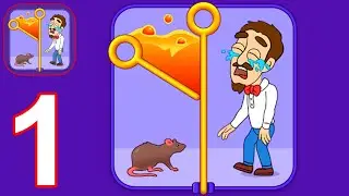 Home Rescue - Pull Pin Puzzle - Gameplay Part 1 All Levels 1-25 Max Level (Android, iOS)