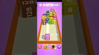 chain cube 2048 game play #trending #youtubeshorts #shorts