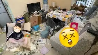 😭The Beauty Has Three Children And Can't Clean Up #Hoarding