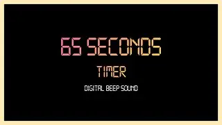 65 Seconds Every Seconds Beep Sound Digital Timer