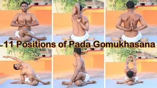 Gomukhasana yoga benefits precautions and variations | Cow face pose hand stretch
