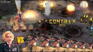 C&C Generals Contra X Beta 1 VS 7 Insane AI (MARP and ICBM)