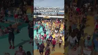 Sail away party onboard the Carnival Vista with Sara T. #carnivalvista #cruises #cruisespecialist