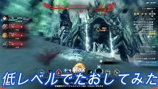 要石のミクラーシュLv34を低レベルでたおしてみた。パーティの平均Lv18【ゼノブレイドクロスDE】