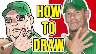 How To Draw John Cena - Easy Step by Step Drawing
