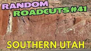 Random Roadcuts #41: Deformed Red Rocks in Southern Utah Near St George